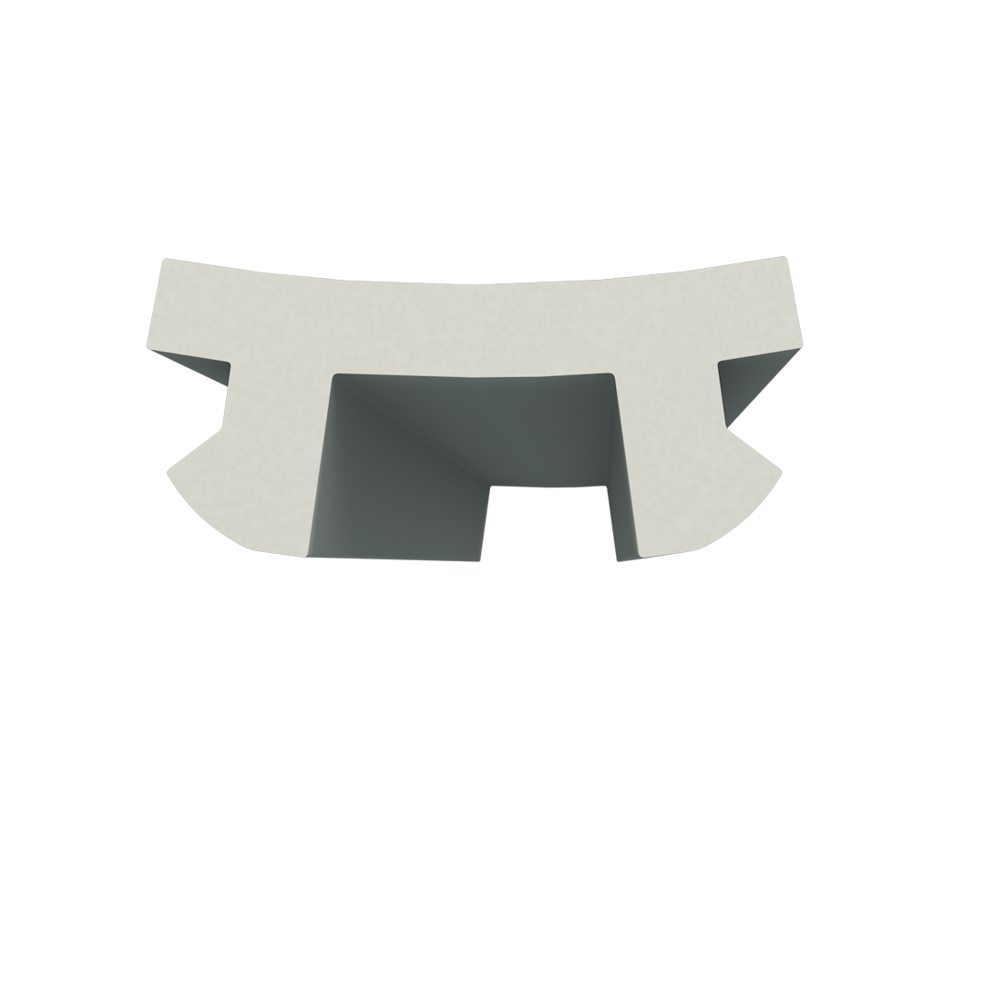 Вставка сепараційна slim біла для натяжної стелі