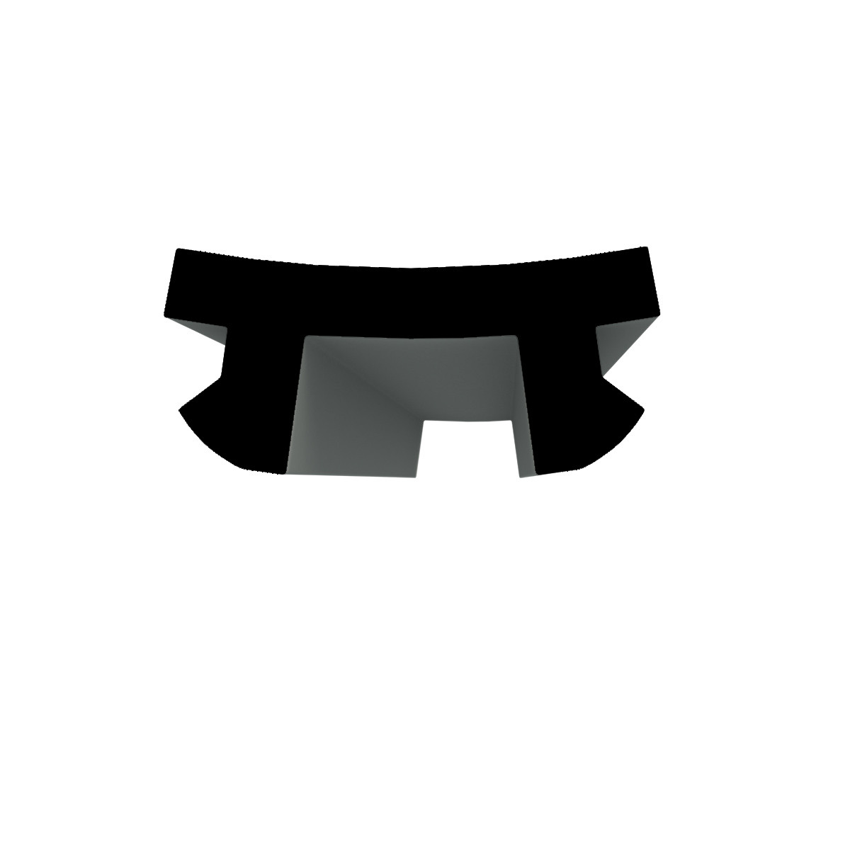 Вставка сепараційна slim чорна для натяжної стелі, фото 1