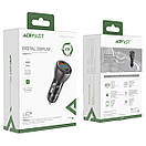 Автомобільний зарядний пристрій ACEFAST B6 metal 63W (USB-A+USB-C) with digital display, фото 4