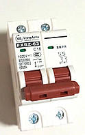 Автоматичний вимикач 16A 1000V DC 2P 6kA, FXBZ-63-16