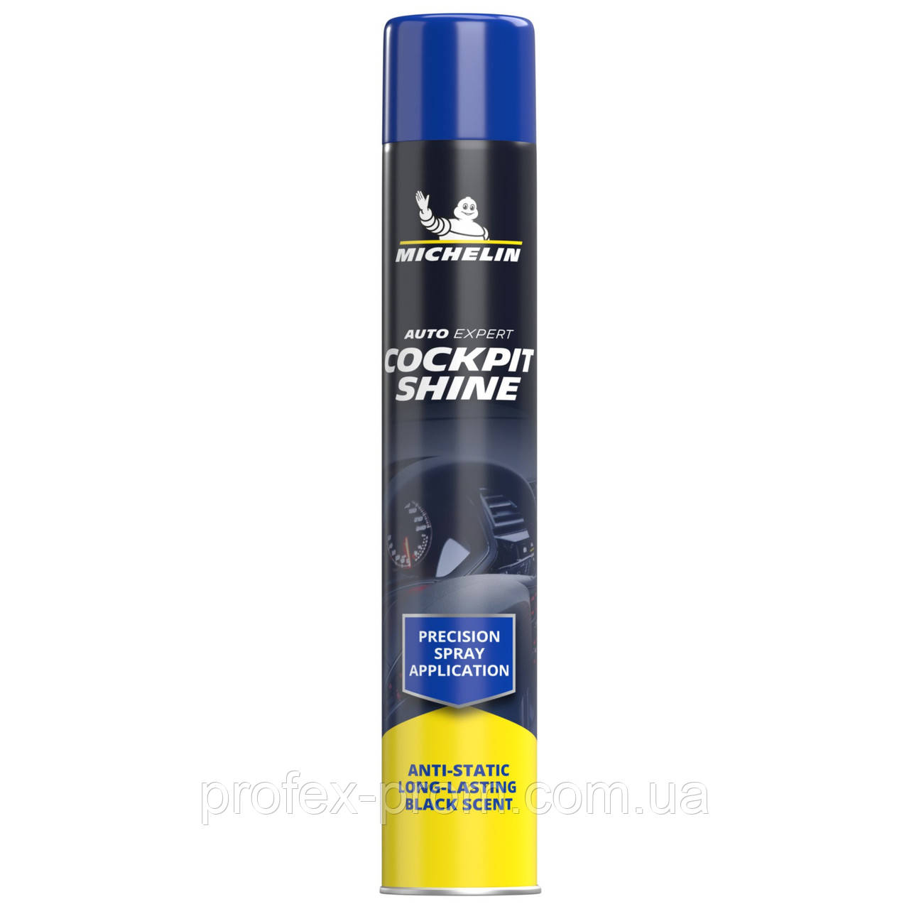 Поліроль панелі приладів чорний аромат Michelin Cockpit Shine Black Scent, 750мл (W34334) (шт.), фото 1