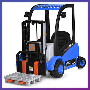 Дитячий електромобіль на акумуляторі Навантажувач M 5989 на радіокеруванні для дітей 3-8 років Синій