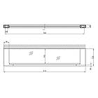 Полиця для ванної кімнати Kroner KRP Edelstahl Kubus — SCH3907, фото 2