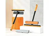 🧡Багатофункціональна щітка скребок для чищення вікон 3 в 1 Щітка для миття вікон, фото 4