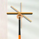 🧡Багатофункціональна щітка скребок для чищення вікон 3 в 1 Щітка для миття вікон, фото 5