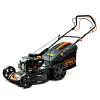 GTM Газонокосарка бензо. LM48-SP, 5к.с., ширина захвату 48см, висота скош. 30-80мм, травозбірник 70л, самохідна