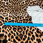 Тканина велюр Плюш (спорт) принт друкований Леопард, фото 2