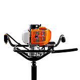 Мотобур бензиновий GTM AG52H-D 1,46 кВт, фото 2