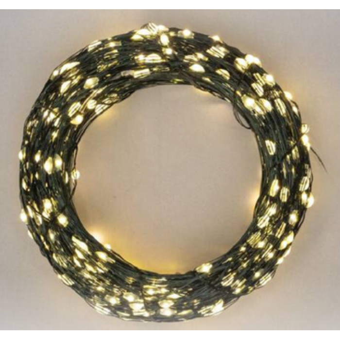 Гірлянда "Роса" USB, з пультом д/у, тепле світло, 20 м, 200 діодів, фото 1