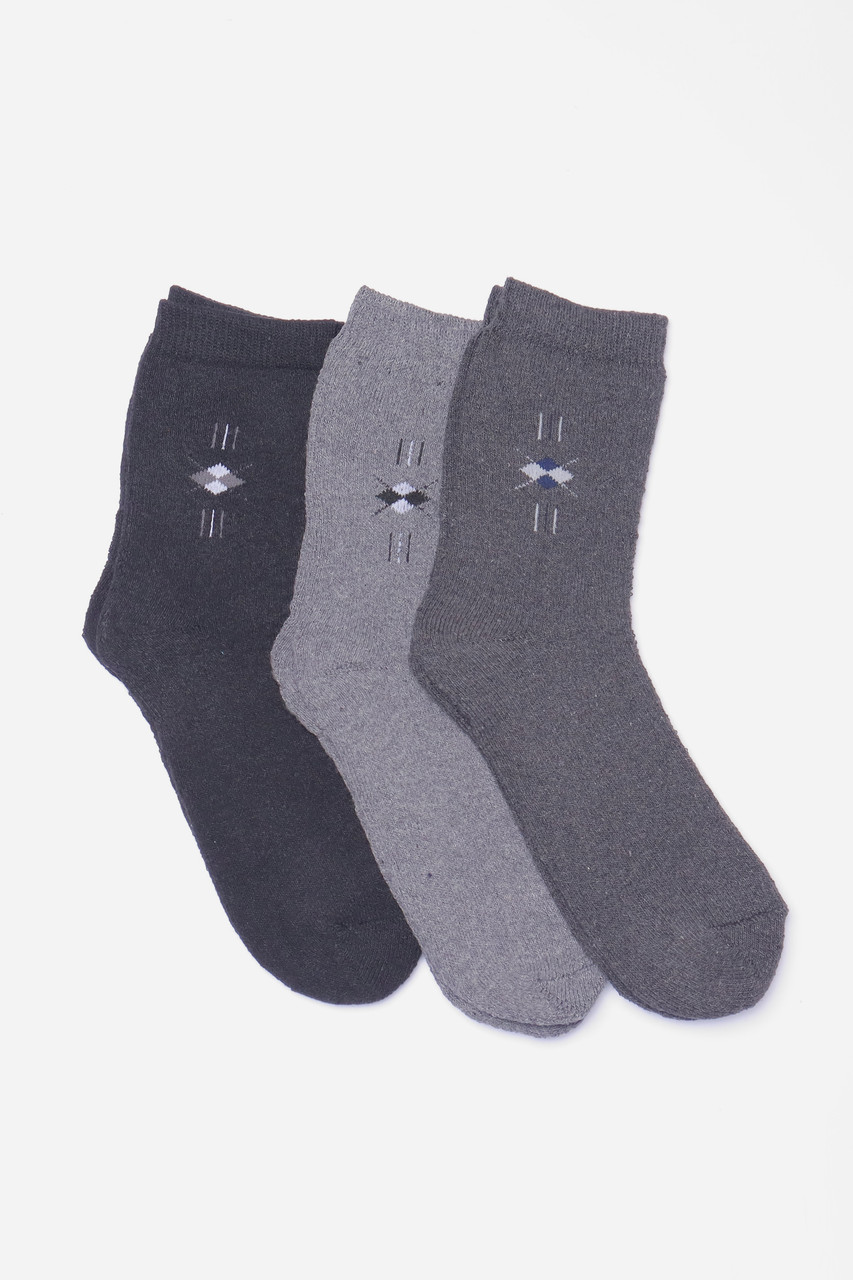 Набір шкарпеток чоловічих махрових 3 штуки р.40-45 190682M, фото 1