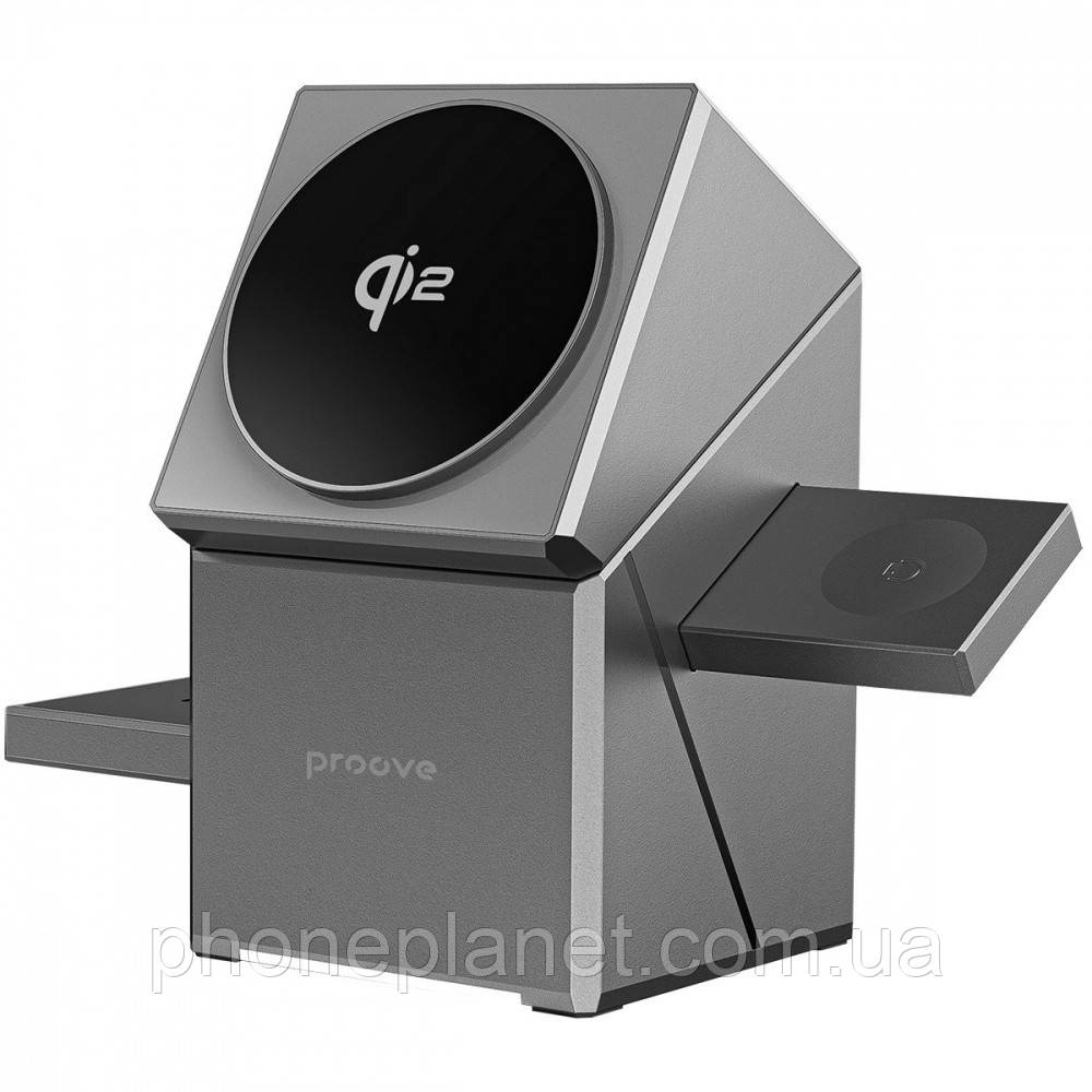Wireless Charger Proove Iron Hide Qi2 gray