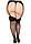 Панчохи Leg Avenue Wide Top Rhinestone Sheer Stockings Чорний 1X/2X ( SX1065 ), фото 3