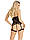 Комплект Leg Avenue Lace cami garter and g string Чорний One Size ( SX1071 ), фото 4