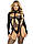 Еротична Бодістокінг Leg Avenue Bodystocking with cutout teddy Чорний One Size ( SX1087 ), фото 3