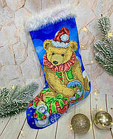 Новорічна шкарпетка для вишивки