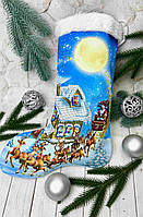 Новорічна шкарпетка для вишивки