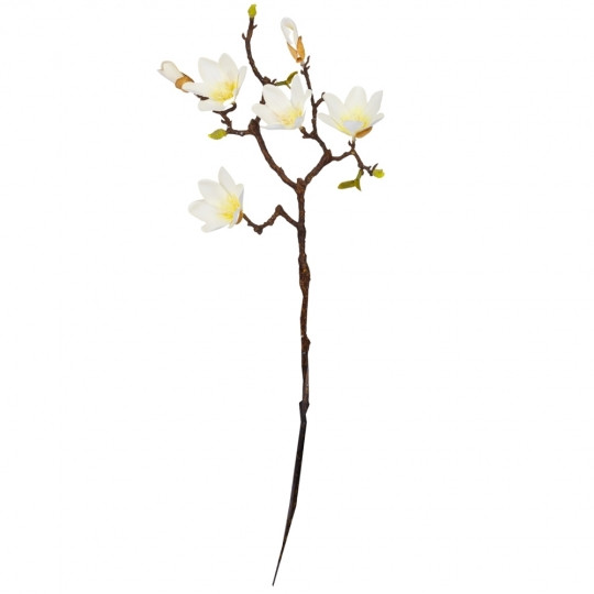 Магнолія "Аврора", колір — кремовий, 25*62 см., фоаміран (9160-009)