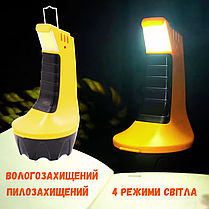 Ліхтарик туристичний акумуляторний ліхтар пилу та вологозахищений, фото 4