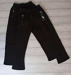 Чоловічі спортивні теплі штани на флісі з рівним низом у розмірі 56