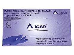 Рукавички нітрилові IGAR, розмір S (100 шт)