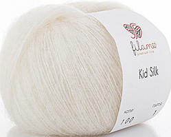 Kid Silk 25 Filamo (кід мохер на шовку)-100 білий