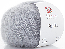 Kid Silk 25 Filamo (кід мохер на шовку)-102 сірий