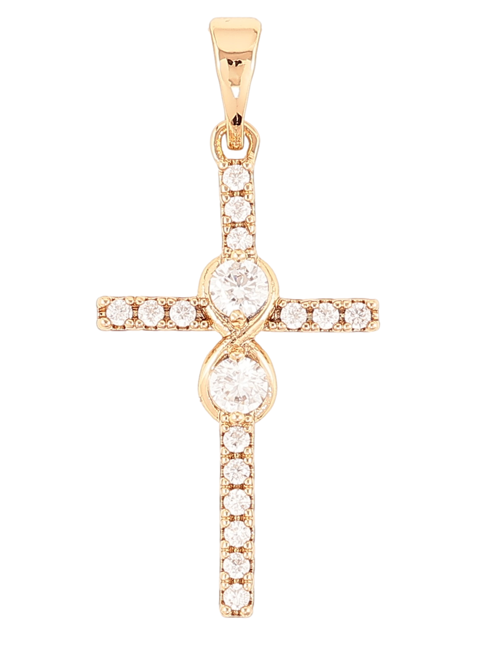 Кулон Xuping Позолота 18K "Хрест з цирконієм» для ланцюжка до 5мм