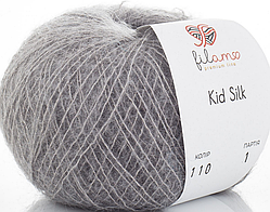 Kid Silk 25 Filamo (кід мохер на шовку)-110 сірий тауп