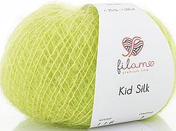 Kid Silk 25 Filamo (кід мохер на шовку)-116 лайм неон