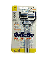 Станок для гоління Gillette SkinGuard Sensitive (+2 картридж)