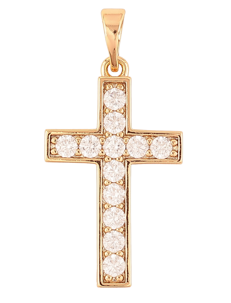 Кулон Xuping Позолота 18K "Хрест з цирконієм» для ланцюжка до 5мм