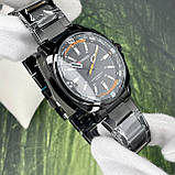 Діловий годинник з браслетом з нержавіючої сталі Curren 8455 All Black, фото 8