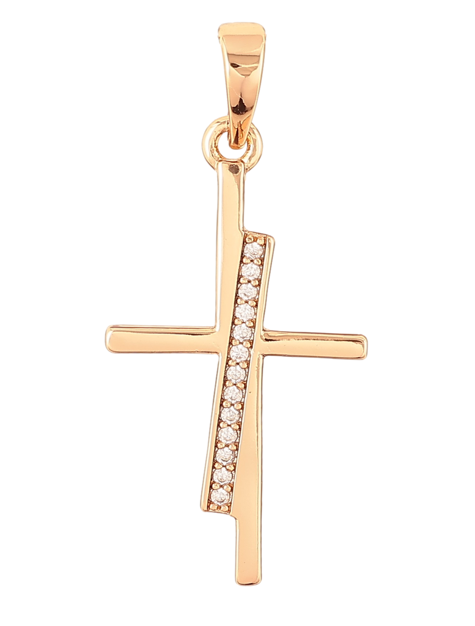 Кулон Xuping Позолота 18K "Хрест з цирконієм» для ланцюжка до 6мм