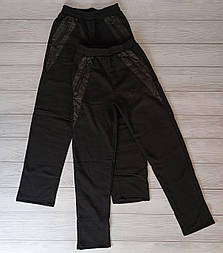 Чоловічі спортивні теплі штани на флісі з рівним низом