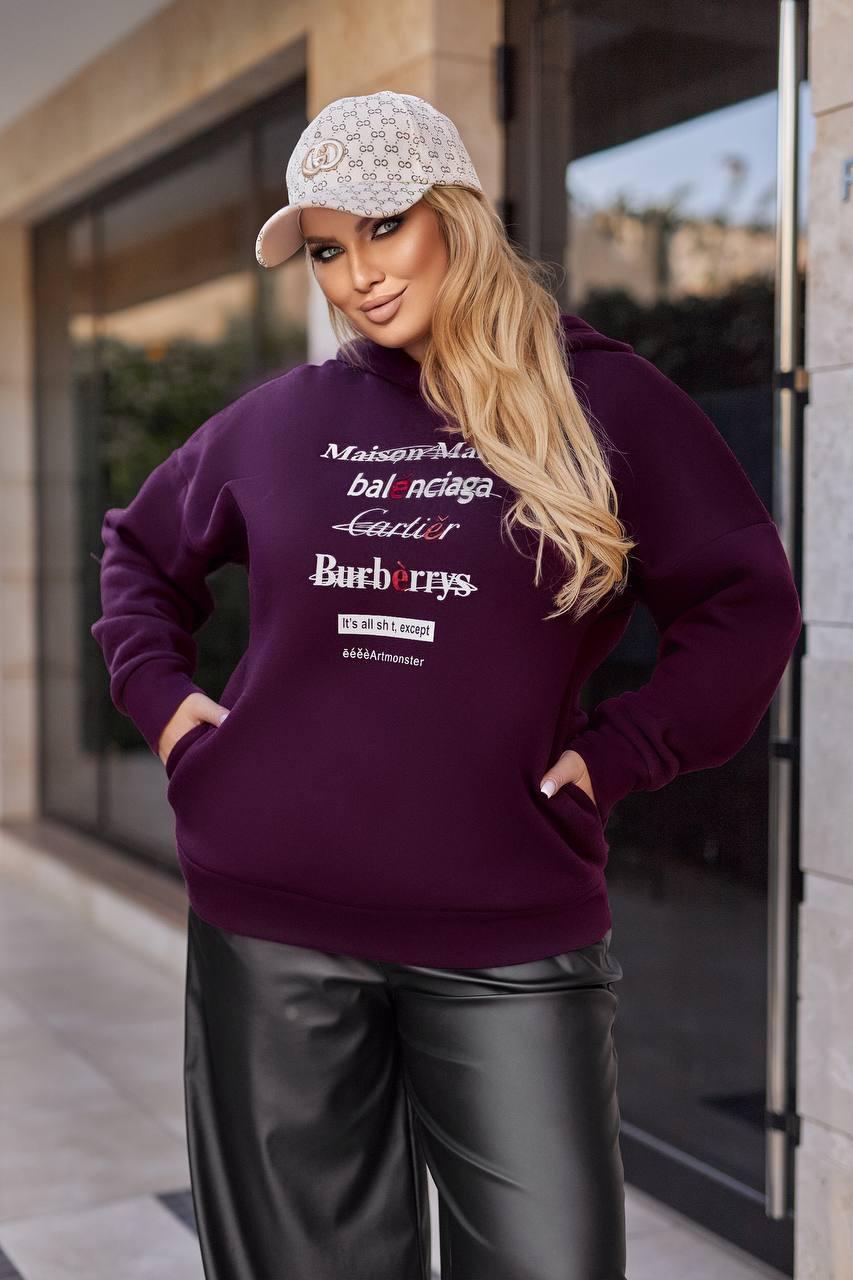 Худі на флісі Норма + Батал "Трьохнитка", фото 1