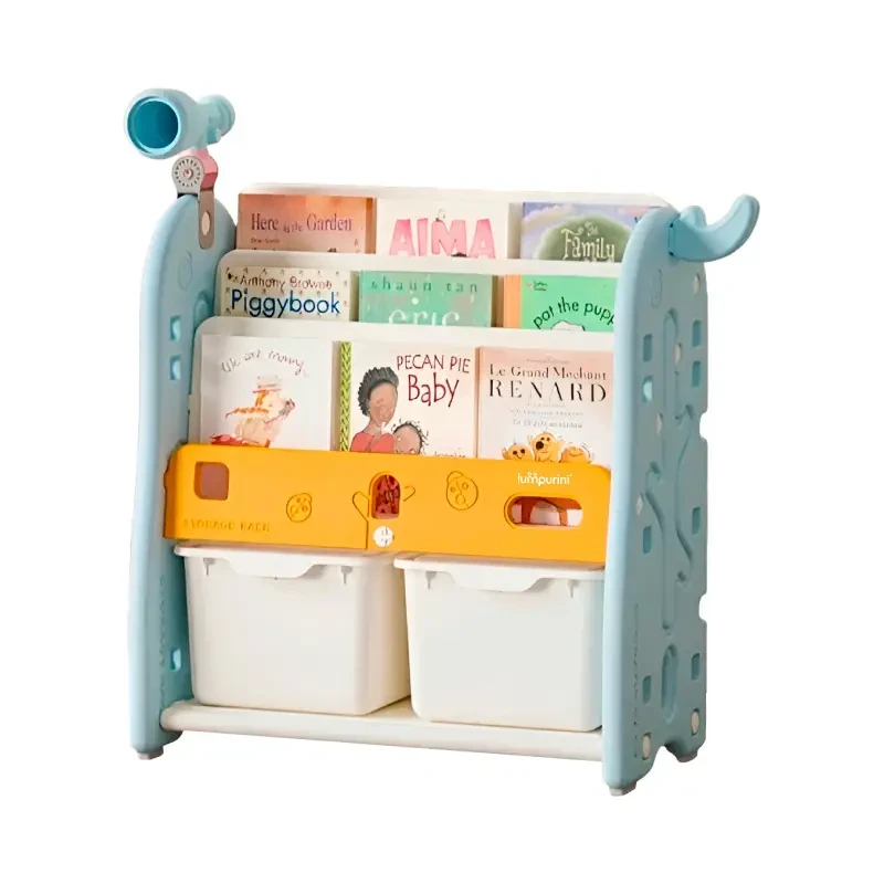 Органайзер 2-в-1 з контейнерами для іграшок та відсіком для книг Lumpurini Niko Montessori М, 8762220, фото 1