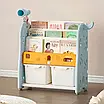 Органайзер 2-в-1 з контейнерами для іграшок та відсіком для книг Lumpurini Niko Montessori М, 8762220, фото 2