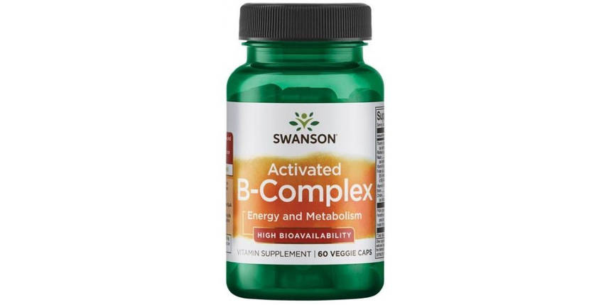 Активований комплекс вітамінів групи B Swanson Activated B-Complex 60 капс., фото 1