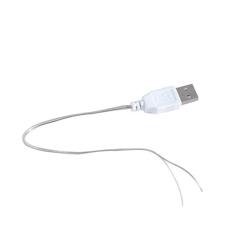 Штекер конектор USB 2.0 з кабелем White