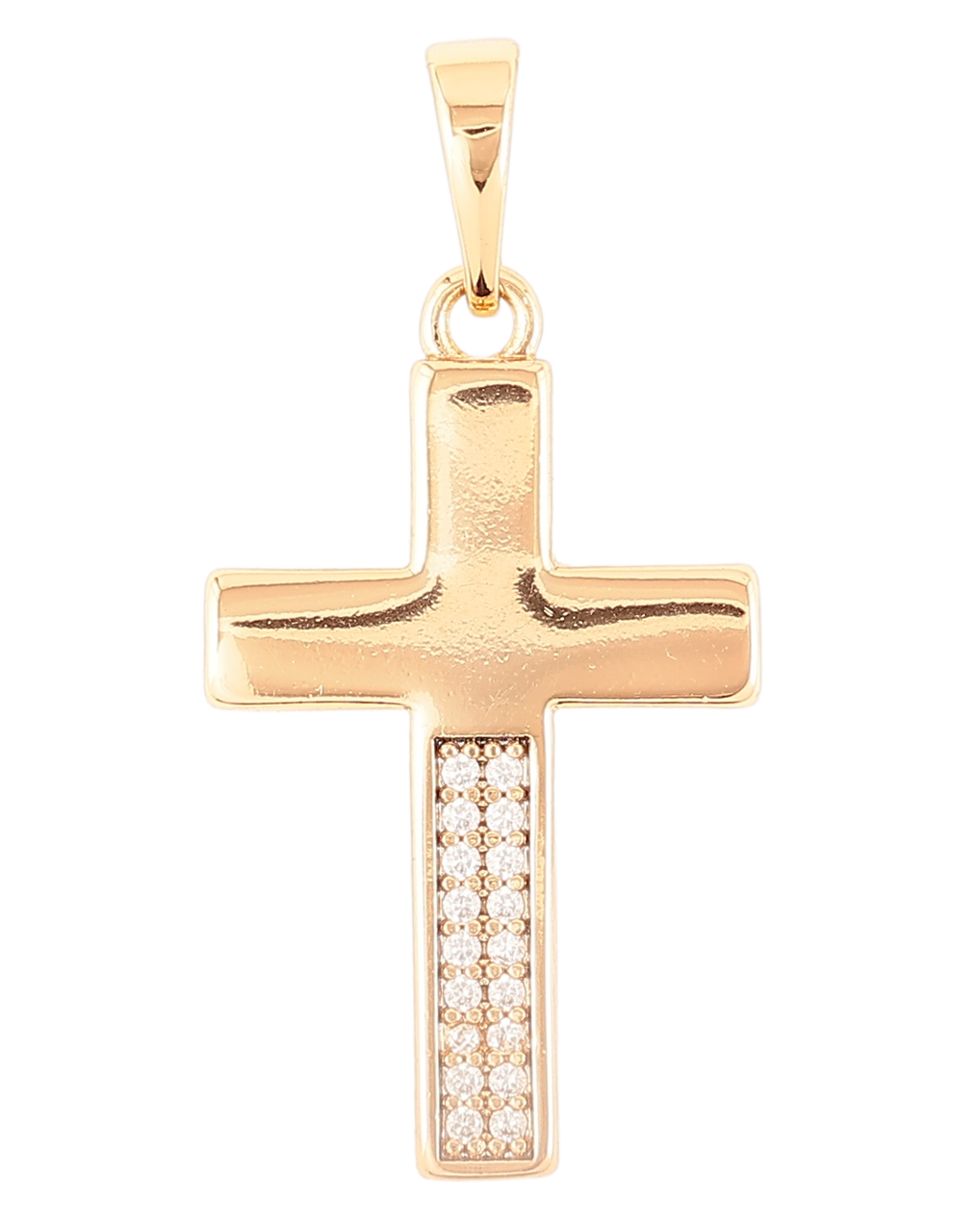 Кулон Xuping Позолота 18K "Хрест з цирконієм» для ланцюжка до 6мм