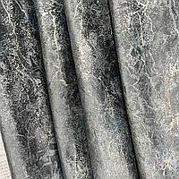 Турецький комплект оксамитових штор на тасьмі Розмір 200х290см  Колір Графіт