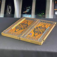 Нарди дерев'яні ручної роботи 68х32х8см подарункові, фото 4