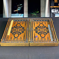 Нарди дерев'яні ручної роботи 68х32х8см подарункові, фото 5