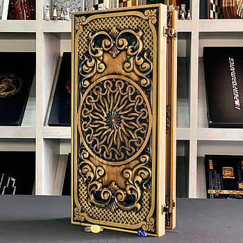 Нарди дерев'яні ручної роботи 68х32х8см подарункові