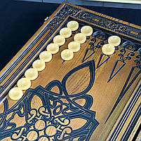 Нарди дерев'яні ручної роботи 68х32х8см подарункові, фото 8