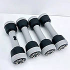 Набір гантель зі змінною вагою та масажером (2шт), Multifuntional Massage Dumbbells / Гантелі-масажер, фото 6