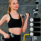 Набір гантель зі змінною вагою та масажером (2шт), Multifuntional Massage Dumbbells / Гантелі-масажер, фото 2