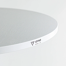 Стіл барний Soul light bar d-60 чорний метал/білий ДСП (текстура) TM Lovko, фото 3