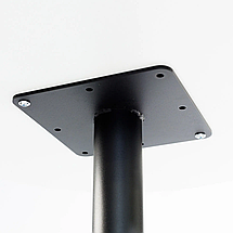 Стіл барний Soul light bar d-60 чорний метал/білий ДСП (текстура) TM Lovko, фото 4