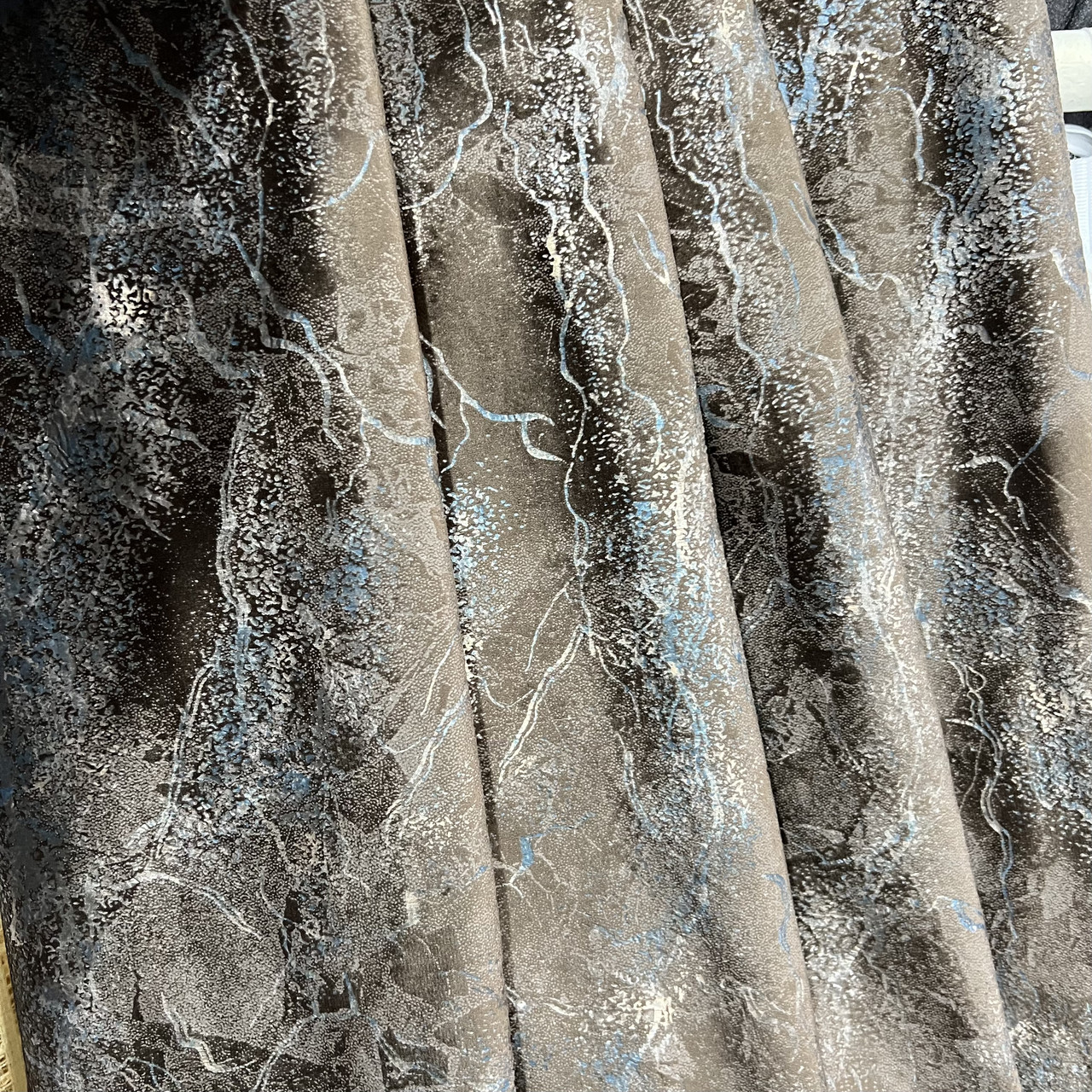 Турецький комплект оксамитових штор на тасьмі  Розмір 200х280см  Колір Шоколад, фото 1